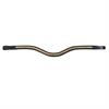 Browband Brass Clincher V-Shaped New English Collection Dy'on Black