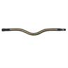 Browband Brass Clincher V-Shaped New English Collection Dy'on Black