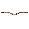 Browband Brass Clincher V-Shaped New English Collection Dy'on Brown