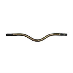 Browband Dy'on Brass Clincher V-Shaped D Collection Black