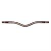 Browband Dy'on Double White Swarovski V-Shape New English Collection Brown