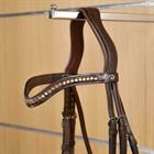 Browband Dy'on Gold Swarovski V-Shave New English Collection Brown