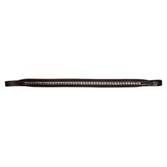 Browband Dy'on Silver Clincher Straight New English Collection Brown