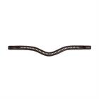 Browband Dy'on White Swarovski V-Shaped D Collection Brown