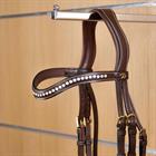 Browband Dy'on White Swarovski V-Shaped D Collection Brown