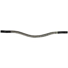 Browband Epplejeck Shiny Pearl Black Rhinestones