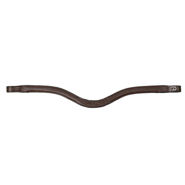 Browband Flat Leather V-Shaped New English Collection Dy'on Brown
