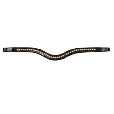 Browband Gold Swarovski V-Shave New English Collection Dy'on Black