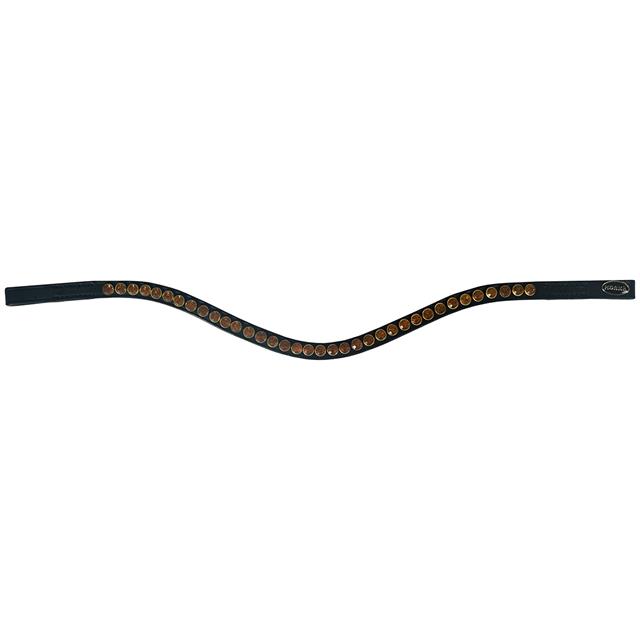 Browband Horka Colori Black Black-Brown