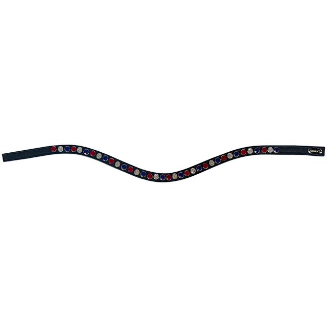 Browband Horka Colori Black Black-Mixed