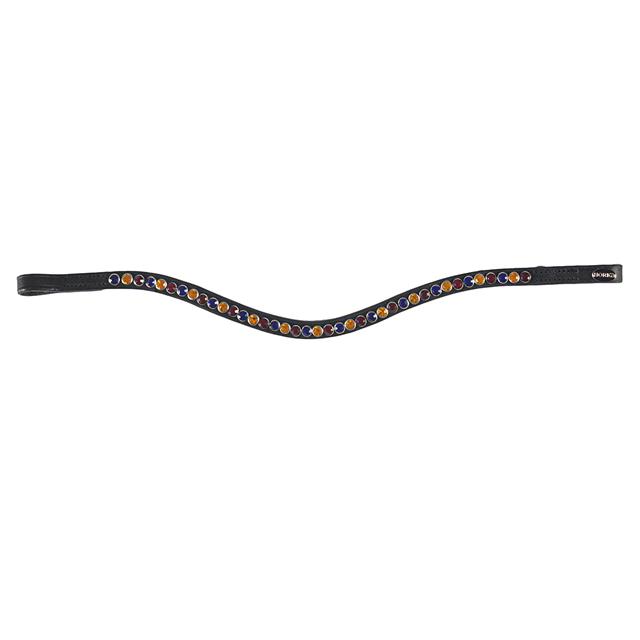 Browband Horka Colori Black Black-Orange