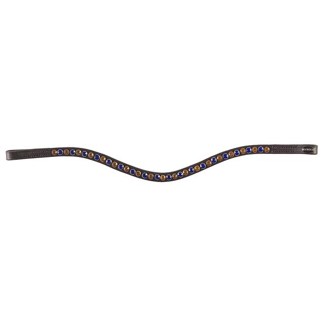 Browband Horka Colori Brown Brown-Light Brown