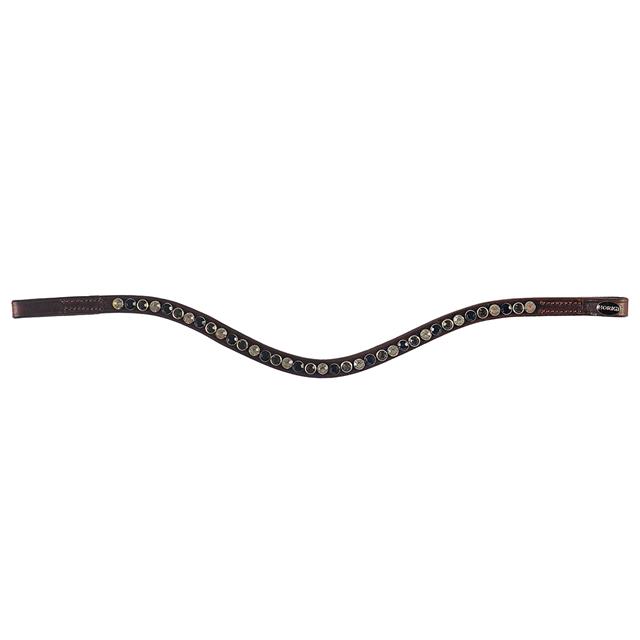 Browband Horka Colori Brown Mid Brown-Black