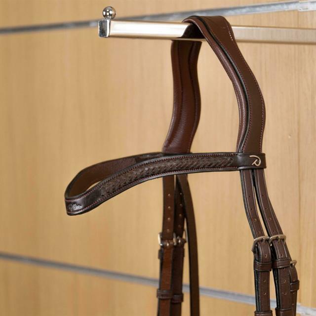 Browband Laced V-Shaped New English Collection Dy'on Brown