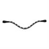 Browband Leather Epplejeck EJSALERNO Black-Dark Red