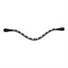 Browband Leather Epplejeck EJSALERNO Black-Dark Red