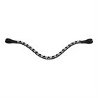 Browband Leather Epplejeck EJSALERNO Black-Silver