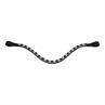 Browband Leather Epplejeck EJSALERNO Black-Silver