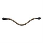 Browband Leather Epplejeck EJSALERNO Gold