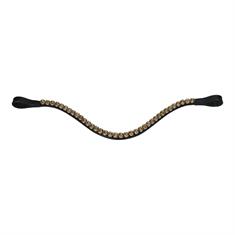 Browband Leather Epplejeck EJSALERNO Gold