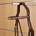 Browband mit Messingbeschlägen D Collection Dy'on Brown