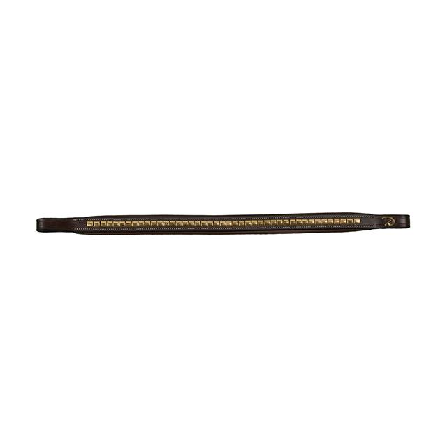 Browband mit Messingbeschlägen D Collection Dy'on Brown
