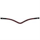 Browband Montar Dlux Black-Dark Red