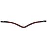 Browband Montar Dlux Black-Dark Red