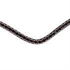 Browband Montar Fair Black-Dark Red