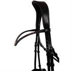 Browband Montar Fair Black-Dark Red