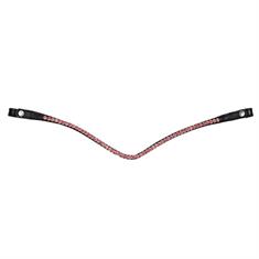 Browband Montar Fair Black-Pink