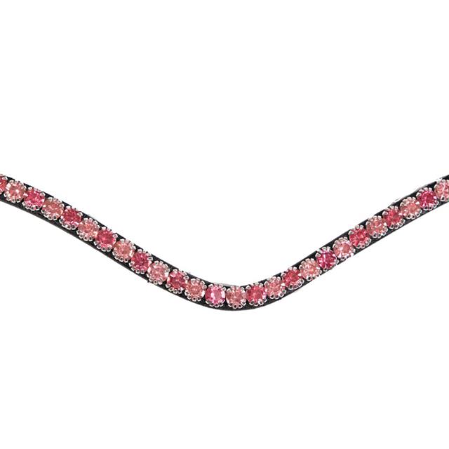 Browband Montar Fair Black-Pink
