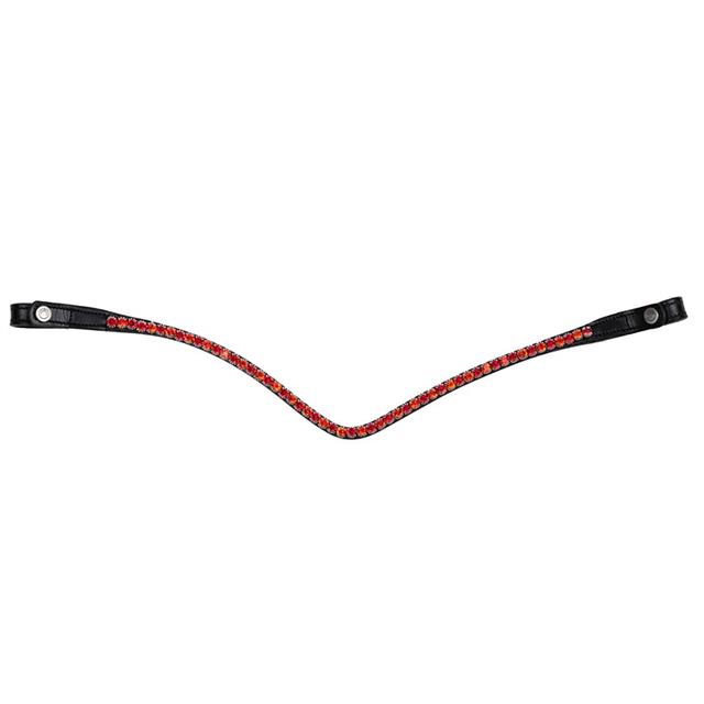 Browband Montar Fair Black-Red