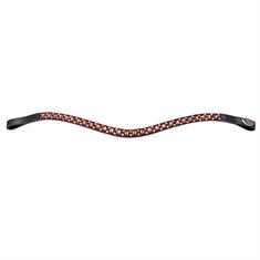 Browband QHP Menton Black-Orange
