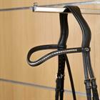 Browband Silver Clincher V-Shaped New English Collection Dy'on Black