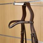 Browband Silver Clincher V-Shaped New English Collection Dy'on Brown