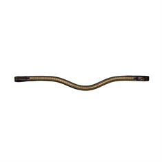 Browband V-Form mit Messingbeschlägen D Collection Dy'on Brown