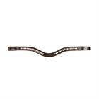 Browband White Swarovski V-Shaped New English Collection Dy'on Brown