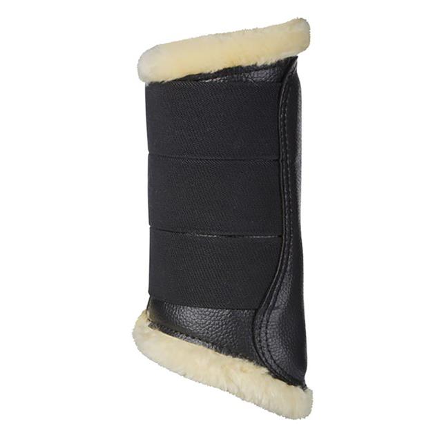 Brushing Boots LeMieux Fleece Black-Beige