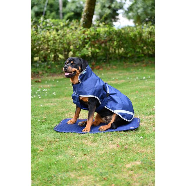 Bucas Therapy Dog Blanket Dark Blue-Orange