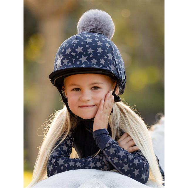 Cap Cover LeMieux Reflective Print Kids Dark Blue