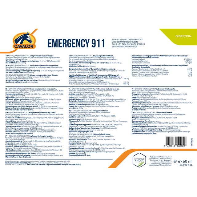 Cavalor Emergency 911 6-Pack Multicolour