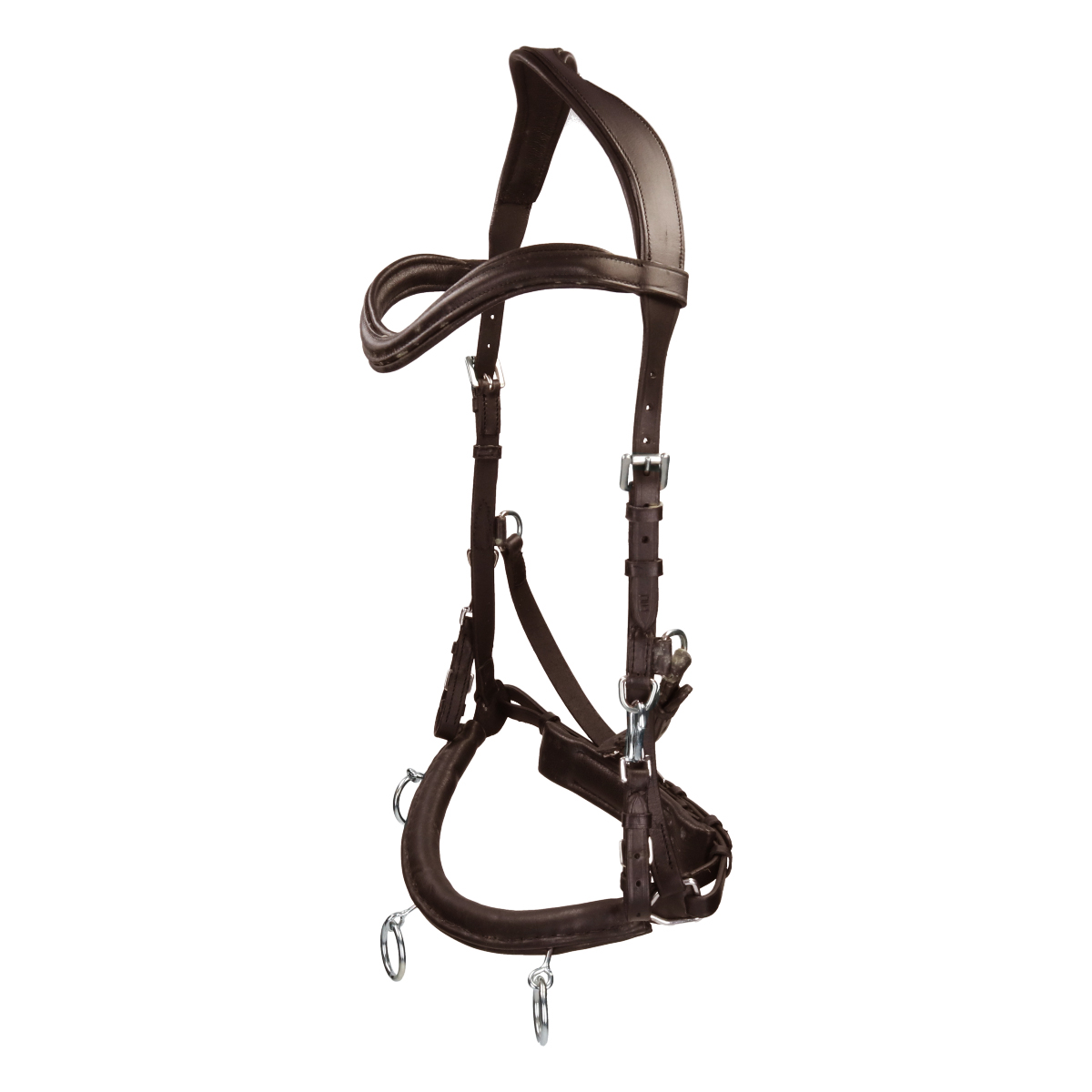 Leather and Rope Horse Halter by Kentucky Horsewear - Four Star