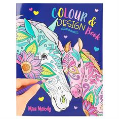 Coloring book Miss Melody Colour & Design Book Multicolour