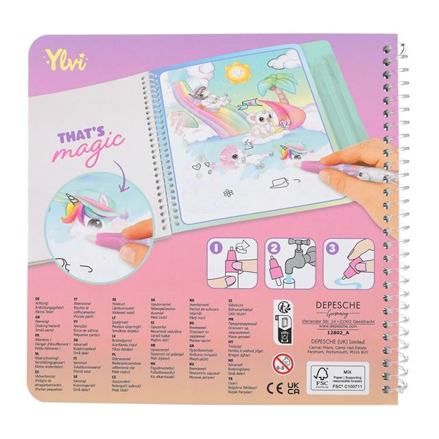 Coloring Book Ylvi Aqua Magic Book Multicolour