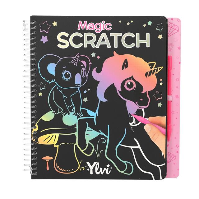 Coloring book Ylvi Magic Scratch Multicolour