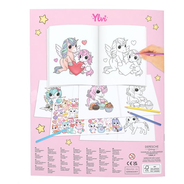 Coloring Book Ylvi &The Minimoomis Create Your Unicorn Multicolour