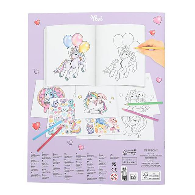 Colour and Sticker Book Ylvi & The Minimoomis Create Your Unicorn 