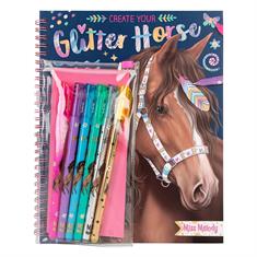 Colouring Book Create Your Glitter Horse Miss Melody Multicolour