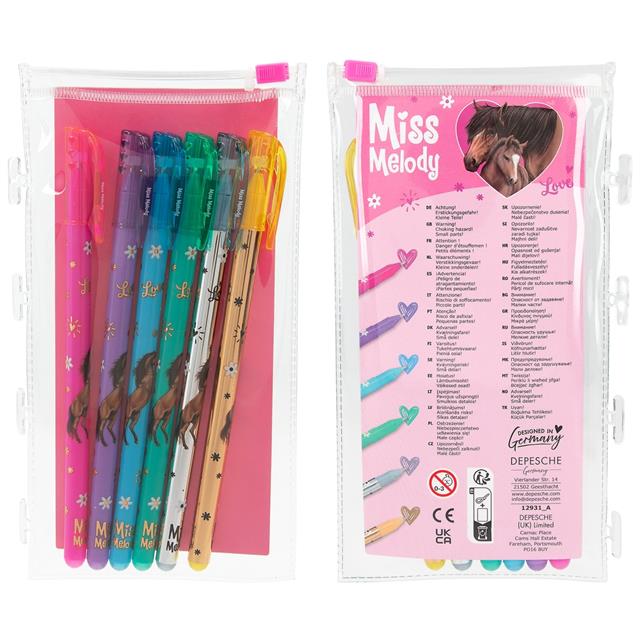 Colouring Book Create Your Glitter Horse Miss Melody 